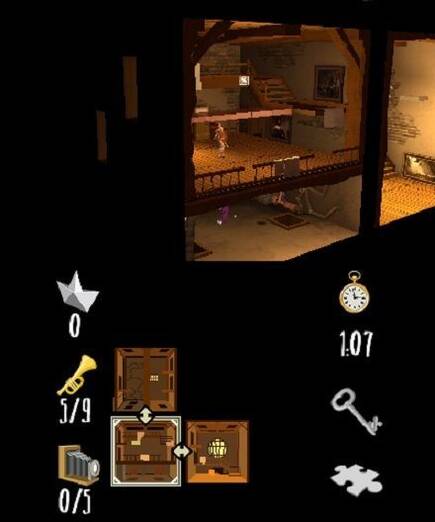 Con la cruceta inclinas el mundo de juego para verlo desde todos los �ngulos frontales.