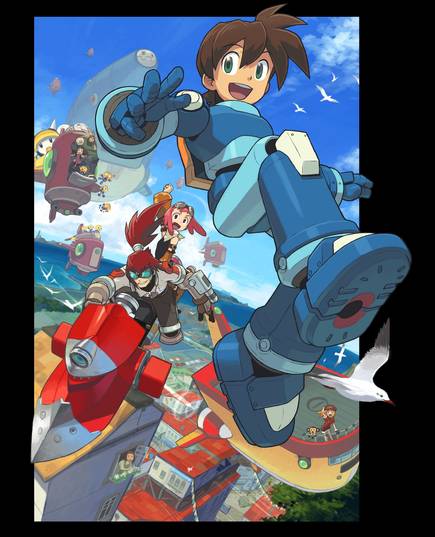 Uno de los artes promocionales de esta entrega, Mega Man Legends 3.