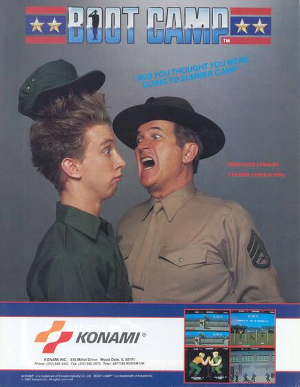 En EE.UU. la recreativa se rebautiz� como 'Boot Camp', el mismo t�tulo que recibi� la adaptaci�n a C64 distribuida all�.