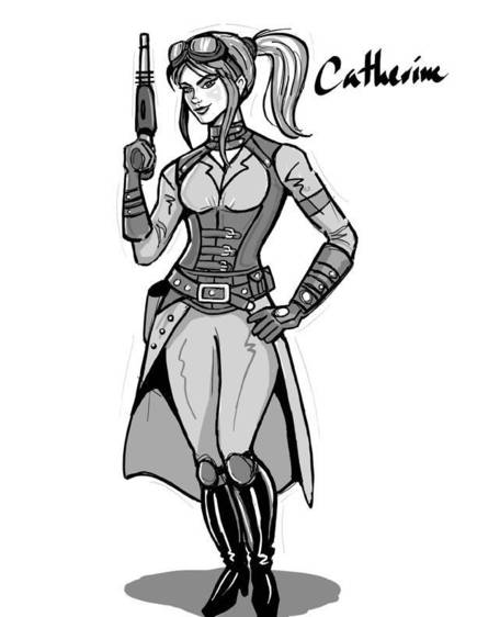 Ilustraci�n de la coprotagonista.