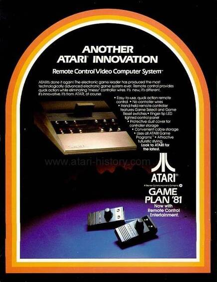 La Atari 2700 lleg� a promocionarse en revistas de la �poca, los que nos da una idea de lo avanzado que estuvo su desarrollo.