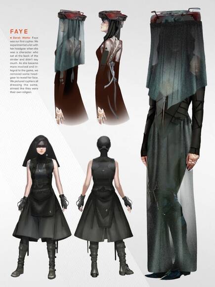 Algunos de los dise�os originales de Faye.