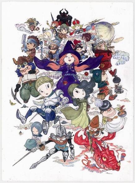 Yoshitaka Amano se encarga del arte, como demuestra esta inconfundible ilustraci�n del maestro japon�s.