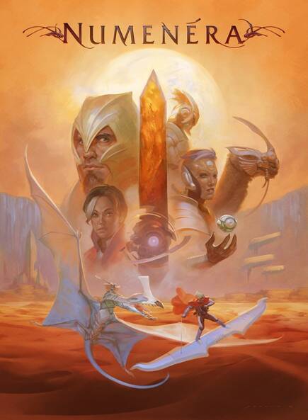 Esta es la portada del libro b�sico de Numenera.