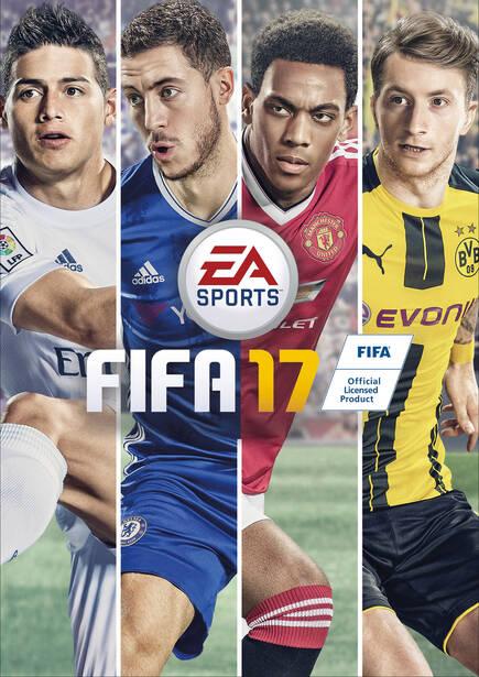Las portada de FIFA 17, que despu�s de varios a�os prescinde de la imagen de Leo Messi.
