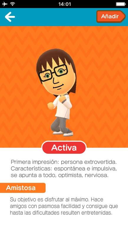 Si no te gusta la definci�n de  tu personaje, puedes ajustar las caracter�sticas de su voz y su personalidad.