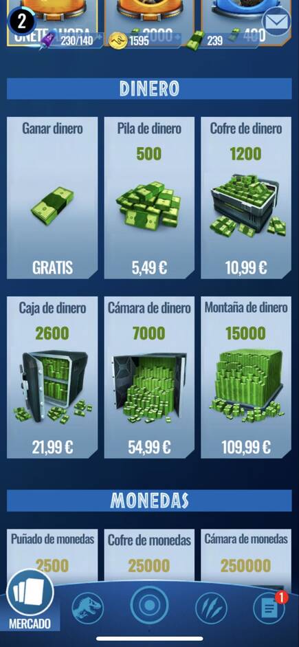 Adem�s del servicio de suscripci�n VIP (9,99�), hay monedas y billetes virtuales, que nos sirven para comprar y mejorar elementos del videojuego.