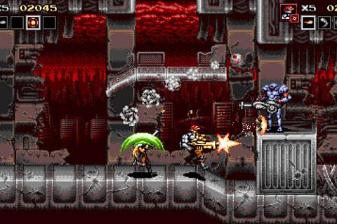 Si quieres un Contra tradicional, tienes Blazing Chrome