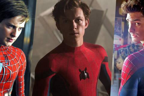 Tres versiones de Spider-Man en el cine