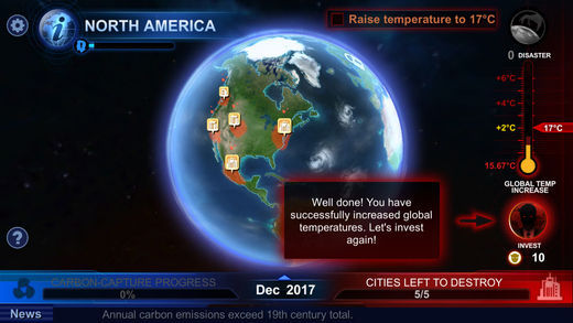Carbon Warfare, un juego sobre el cambio climtico, llega a iOS y Android Imagen 2