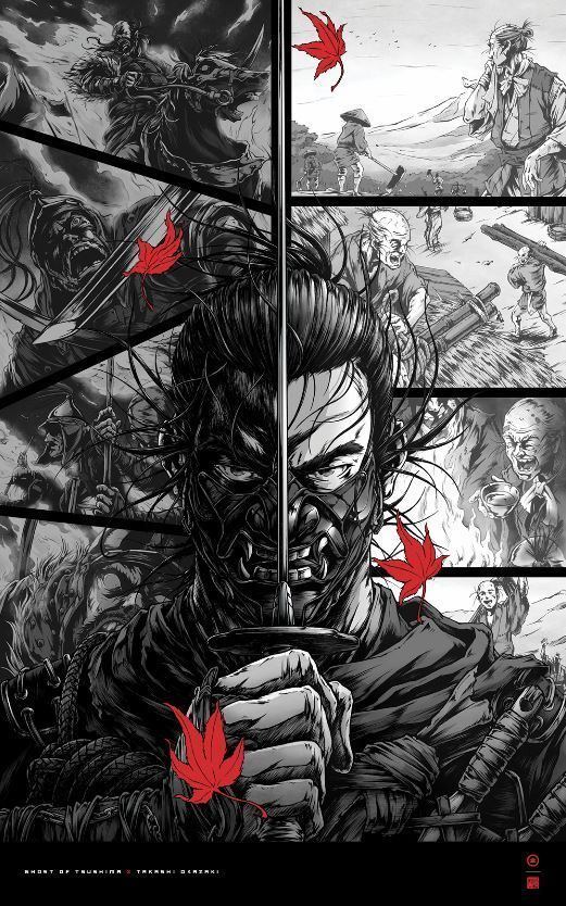 Takashi Okazaki, autor de Afro Samurai, disea psteres inspirados en Ghost of Tsushima Imagen 2