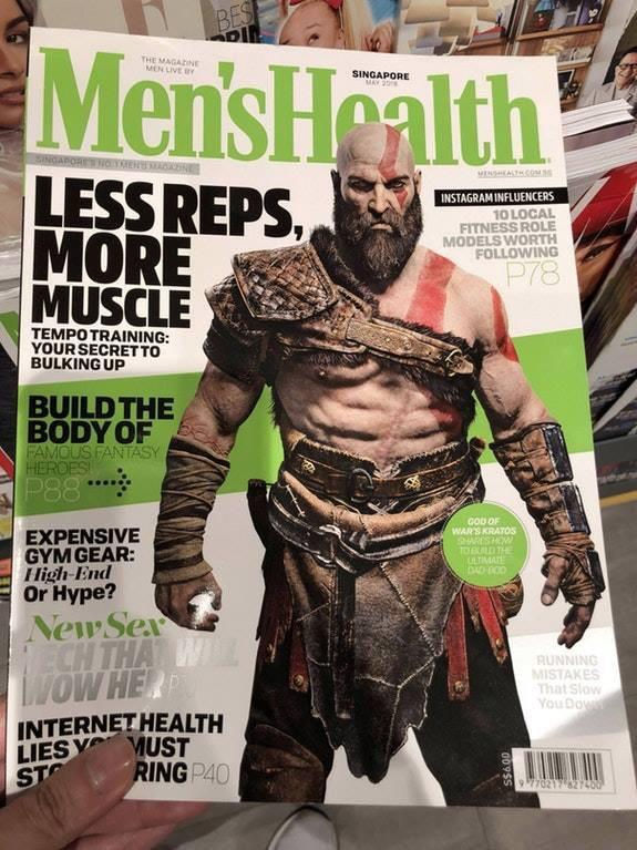 Kratos de God of War es la nueva portada de la revista Men's Health Imagen 2