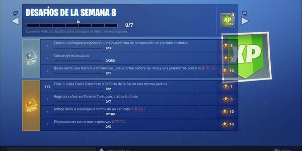 fortnite battle royale desafios semana 8 temporada 7 solucion y objetivos - numero de hamburguesas fortnite temporada 8