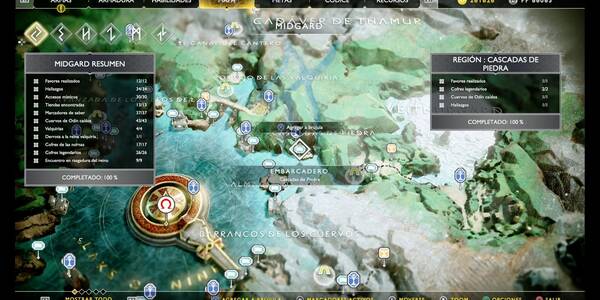 Cascadas de piedra en God of War (PS4): TODOS los coleccionables y secretos