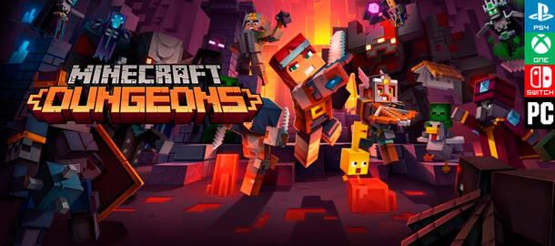 Impresiones Minecraft Dungeons, bloques y mazmorras