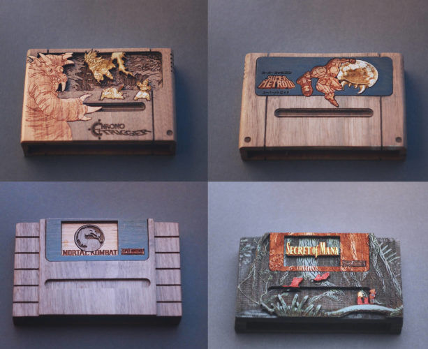 Los cartuchos de Nintendo se convierten en obras de arte de madera Imagen 2