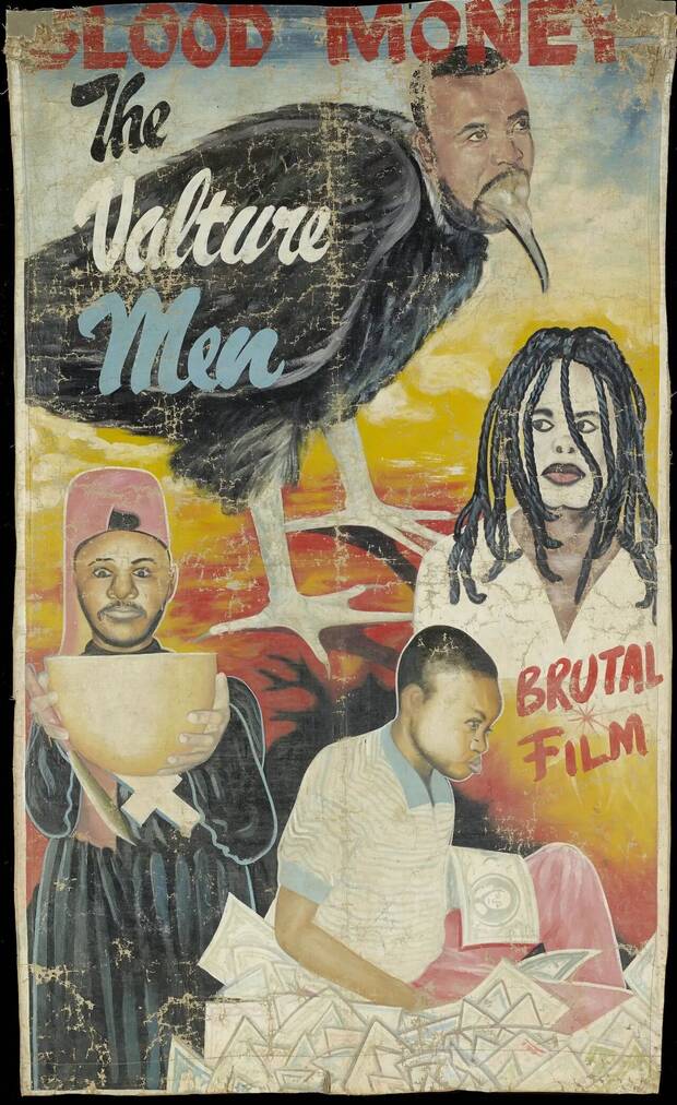 Cartel promocional de Vulture Man, pel�cula de Nollywood