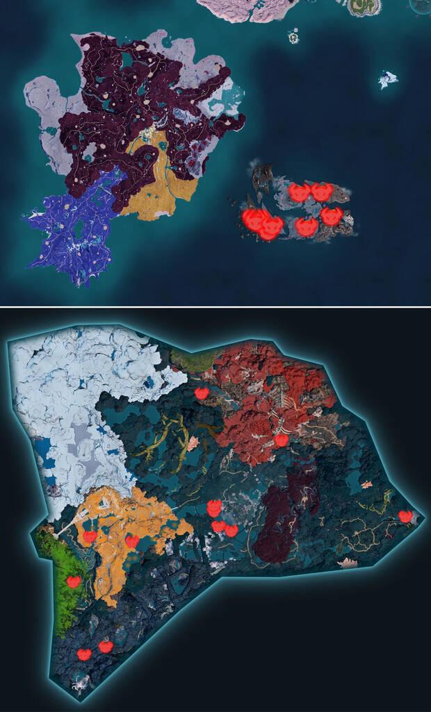 Palworld - Mapa con la localizaci�n del Pal Solmora Lux
