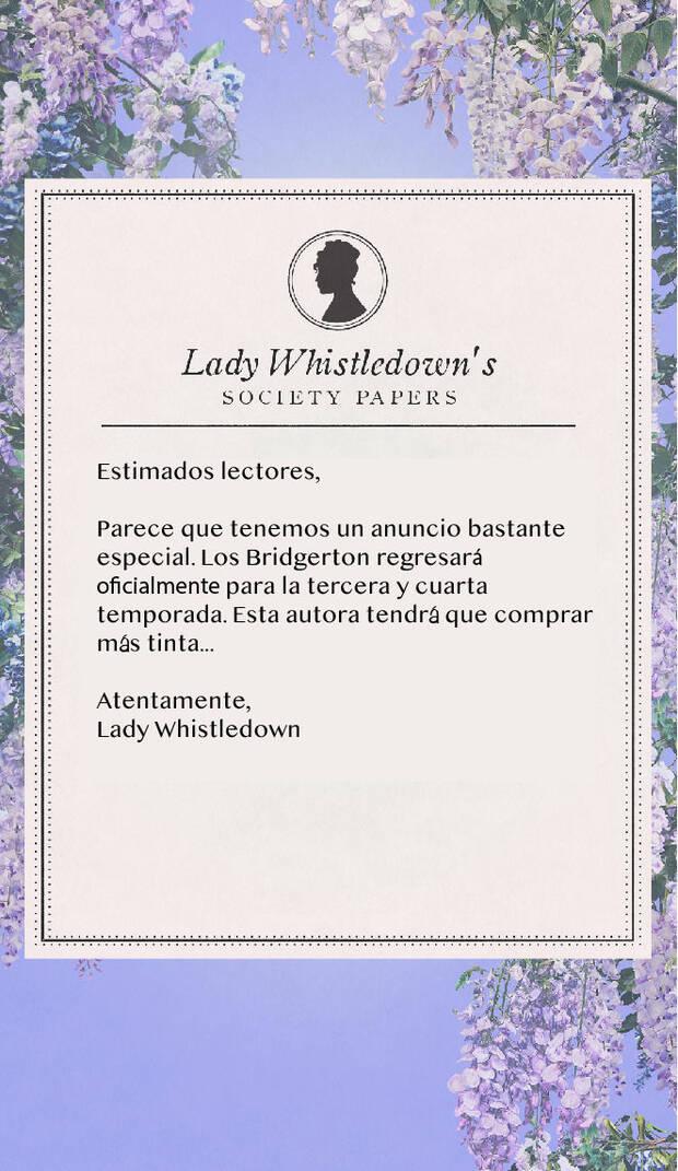Mensaje Los Bridgerton