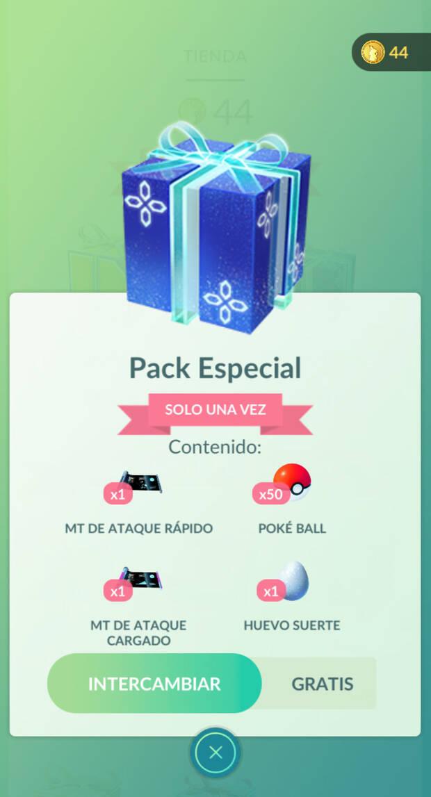 Nuevo pack especial gratis en Pokémon GO