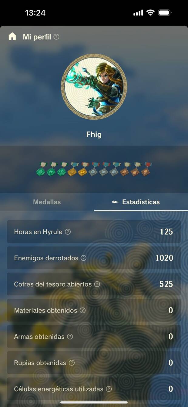 Algo un tanto decepcionante es que no todas las estadísticas de nuestras partidas originales de Switch se importan de manera retroactiva a <i>Zelda Notes</i> si son anteriores a ciertas actualizaciones.