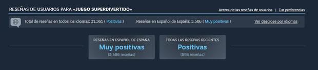 Steam mostrar reseas de diferentes idiomas