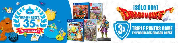 GAME Espaa celebra hoy el aniversario de Dragon Quest con el triple de puntos por la saga