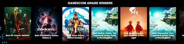 Ganadores Gamescom 2023 premios mejores juegos