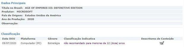 Age of Empires III: Definitive Edition ha sido registrado en Brasil Imagen 2