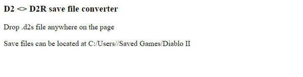 Diablo 2: Resurrected - Convertir archivo de personaje a formato compatible 64bits