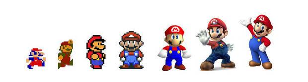 Evolución en el diseño de Mario
