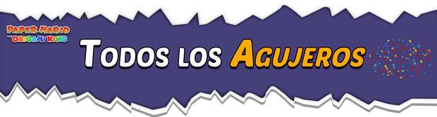 Todos los Agujeros reparados en Paper Mario: The Origami King