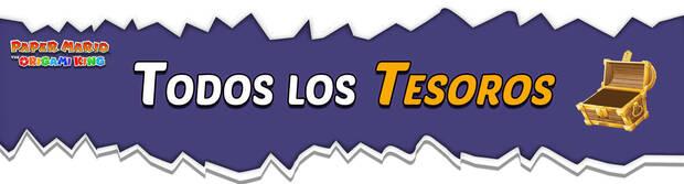 Todos los Tesoros en miniatura hallados en Paper Mario: The Origami King