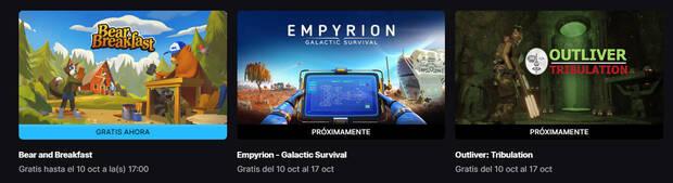 Juegos gratis Epic Games Store hasta el 10 de octubre de 2024