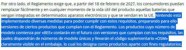 Nintendo confirma nuevo modelo de Switch 2 para cumplir con la normativa europea
