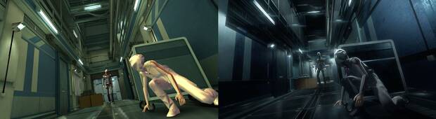 En esta imagen podemos ver una comparativa de la versión de móviles, a la izquierda (Unity 4), con la remasterizada para PC, a la derecha (Unity 5).