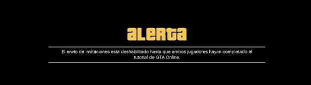 GTA Online - Problema para invitar o unirse a amigos en GTA Online