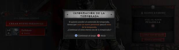 Diablo 4 - Por qué deberías jugar con un personaje de temporada