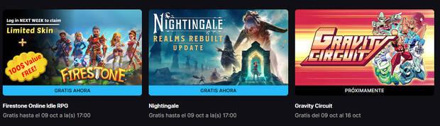 Juegos gratis de esta semana en Epic Games Store.