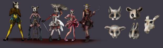 Algunos conceptos de las bailarinas de 'Maskerade'.