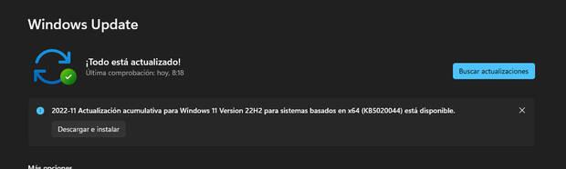 Actualizacin Windows 11