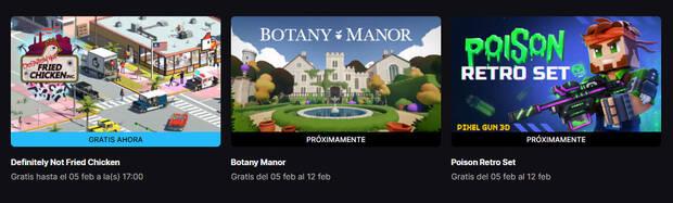 Nuevos juegos gratis de esta semana en Epic Games Store.