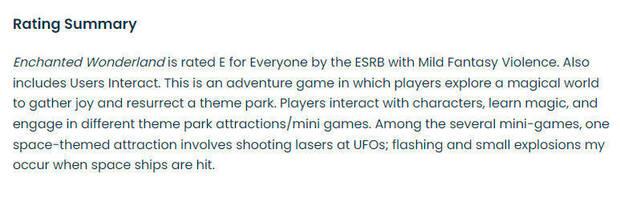 Enchanted Wonderland nuevo juego desconocido de Konami para Nintendo Switch