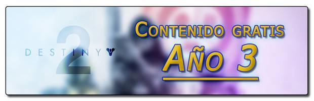 Destiny 2 Nueva Luz - Contenidos gratis del Año 3