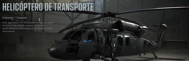 Battlefield 6 - Vehculo Helicptero de transporte