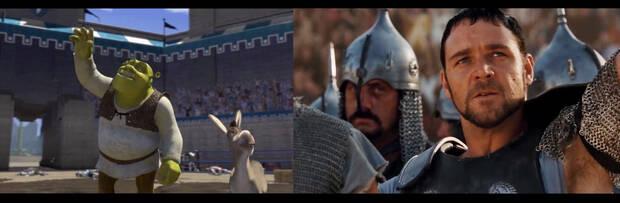 Shrek Felices para siempre referencia a Gladiator