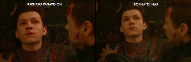 Comparativa de relación de aspecto en Vengadores: Infinity War