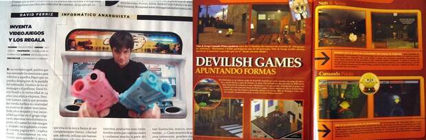 Varios recortes de prensa hablando de Devilish en 2004.