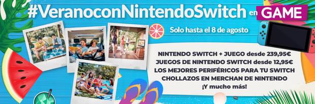 Ofertas GAME de Nintendo Switch de verano