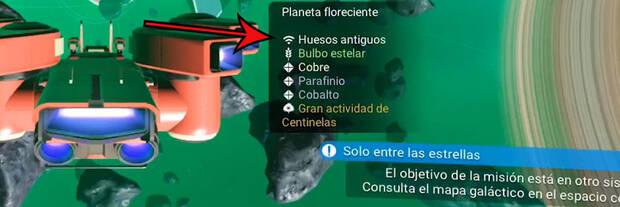 No Man's Sky - Métodos para conseguir unidades: Buscar y vender huesos antiguos